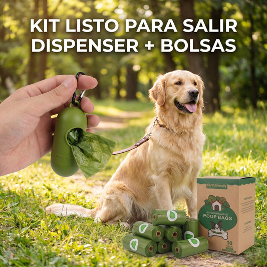 Pack Dispensador + Bolsas para Perro