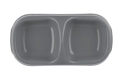 Plato doble de plástico
