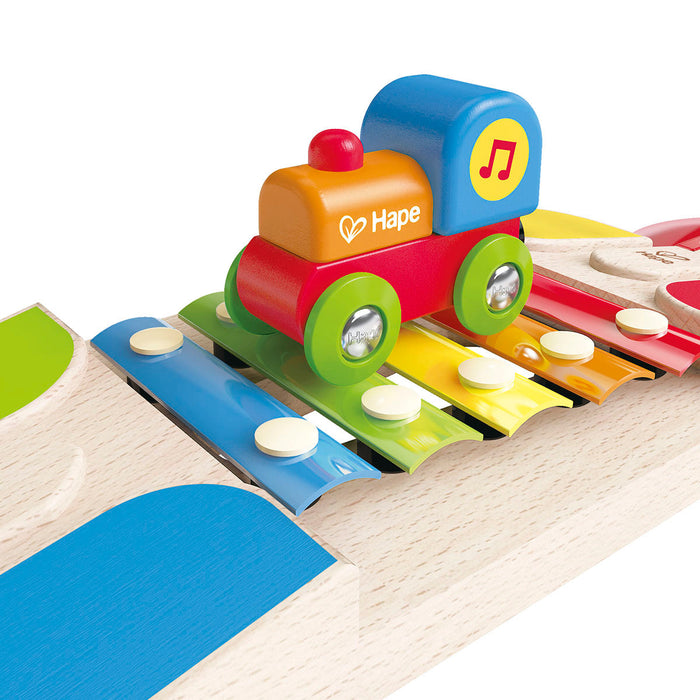 Hape Xylophone Melodic Train and Track Toy Musical Instrument