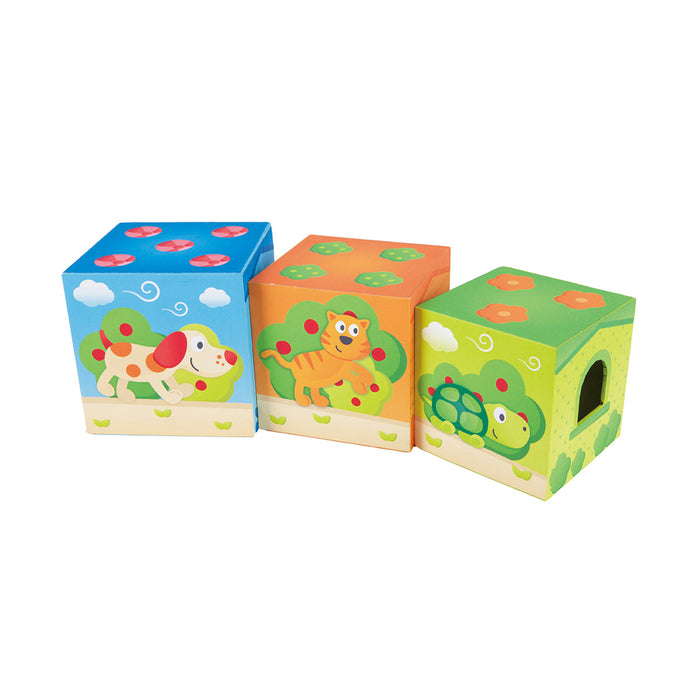 Juego de Bloques de Cartón Apilables Pepe y Amigos Hape