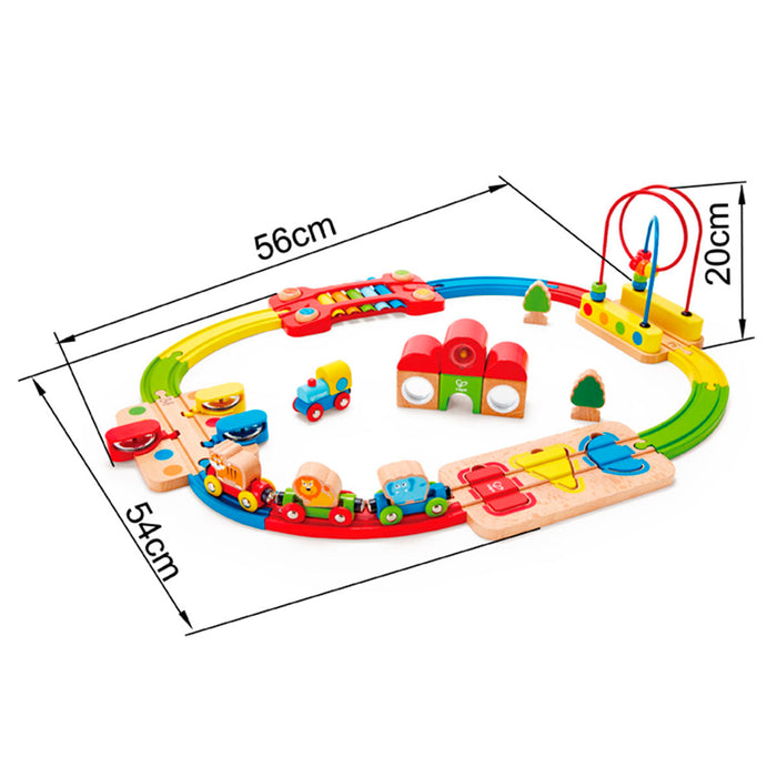Hape Interactive Rainbow Puzzle Train Track Educational Toy