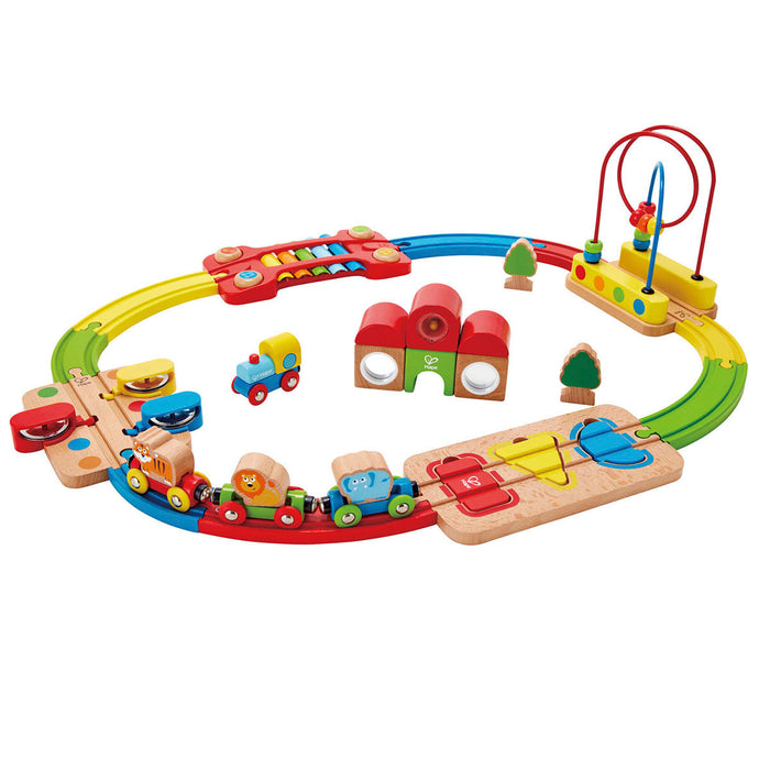 Hape Interactive Rainbow Puzzle Train Track Educational Toy
