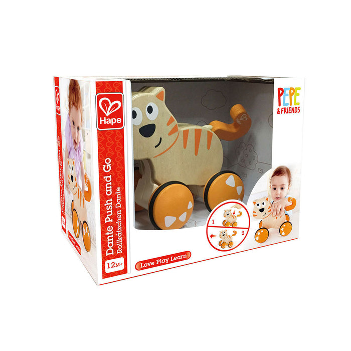 Dante Hape Juguete de Empuje Gato