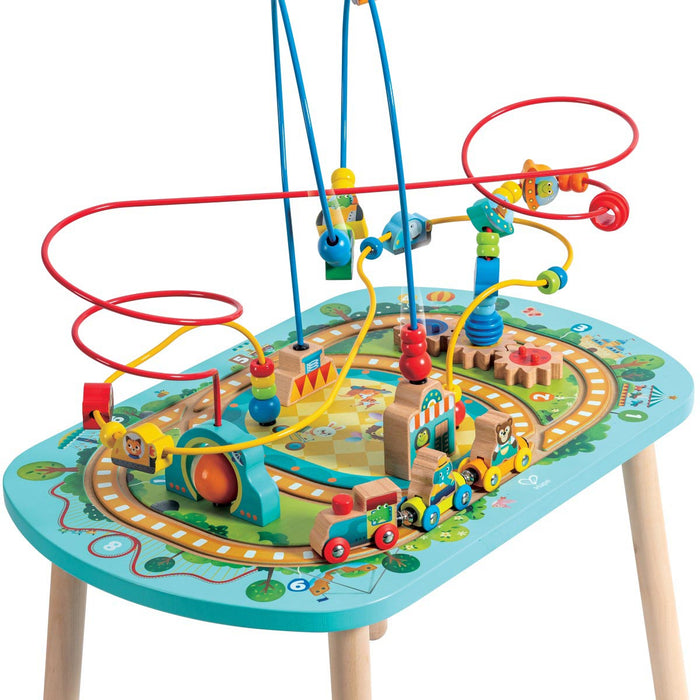 Hape Railway and Labyrinth Table