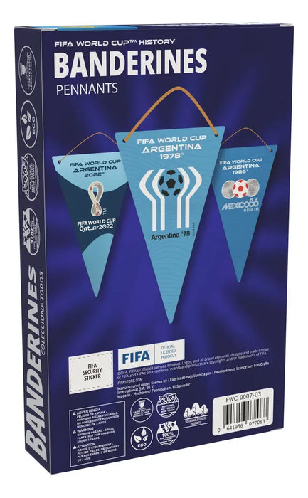 Banderines Fifa - Copa Del Mundo Argentina (Oferta)